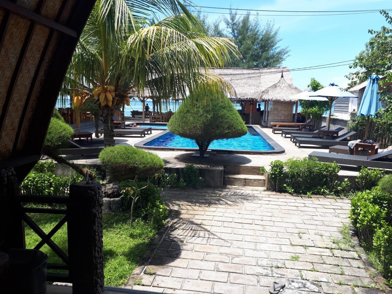 Sandy Beach Bungalows Gili Air Exterior foto